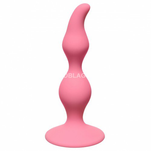   Curved Anal Plug Pink 4105-01Lola